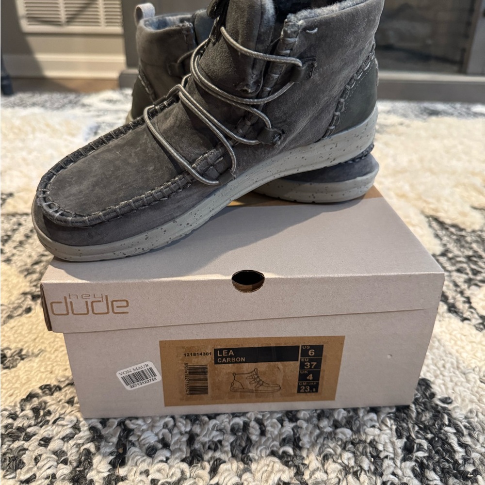 Hey Dude Charcoal Ankle Boots